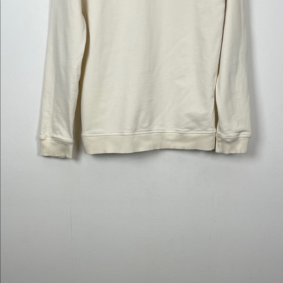 Hanna Andersson Women's XS Cream 'Loved' Graphic Long Sleeve Pullover Sweatshirt - Picture 5 of 8